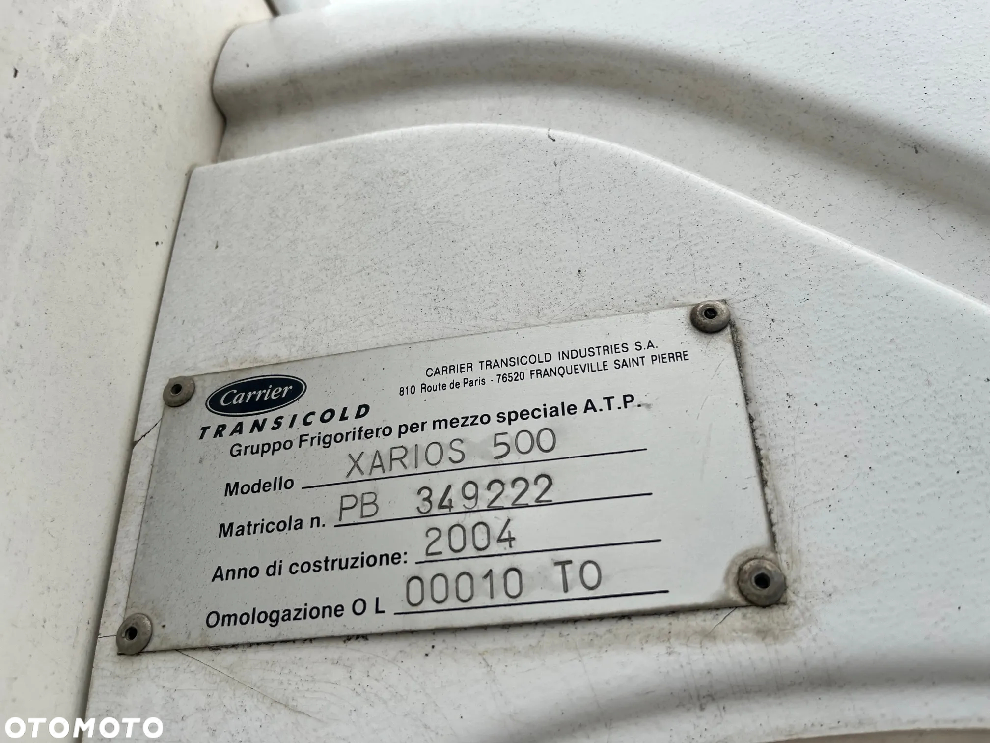 XARIOS 500 Agregat chłodniczy CARRIER PB349222 - 5