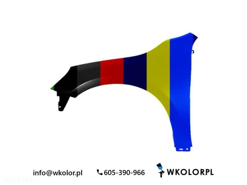 NOWY BŁOTNIK VOLVO S60 II 2011-2015 LAKIEROWANY W KOLOR - 1