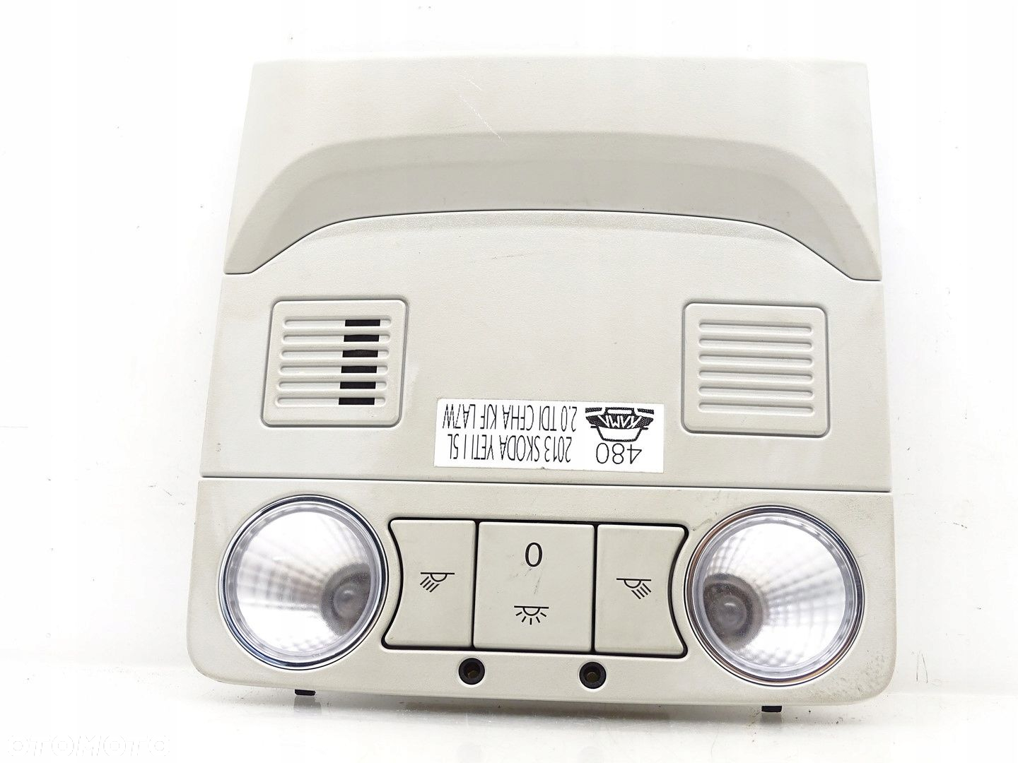 LAMPKA OŚWIETLENIA WNĘTRZA KABINY PODSUFITKI SKODA YETI I 5L 3T0947105B - 2