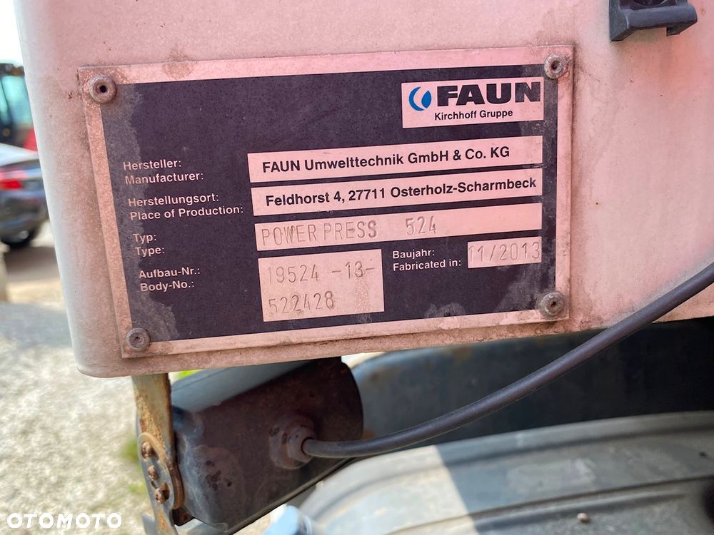 Inny Zabudowa Śmieciarki FAUN POWER PRESS - 10