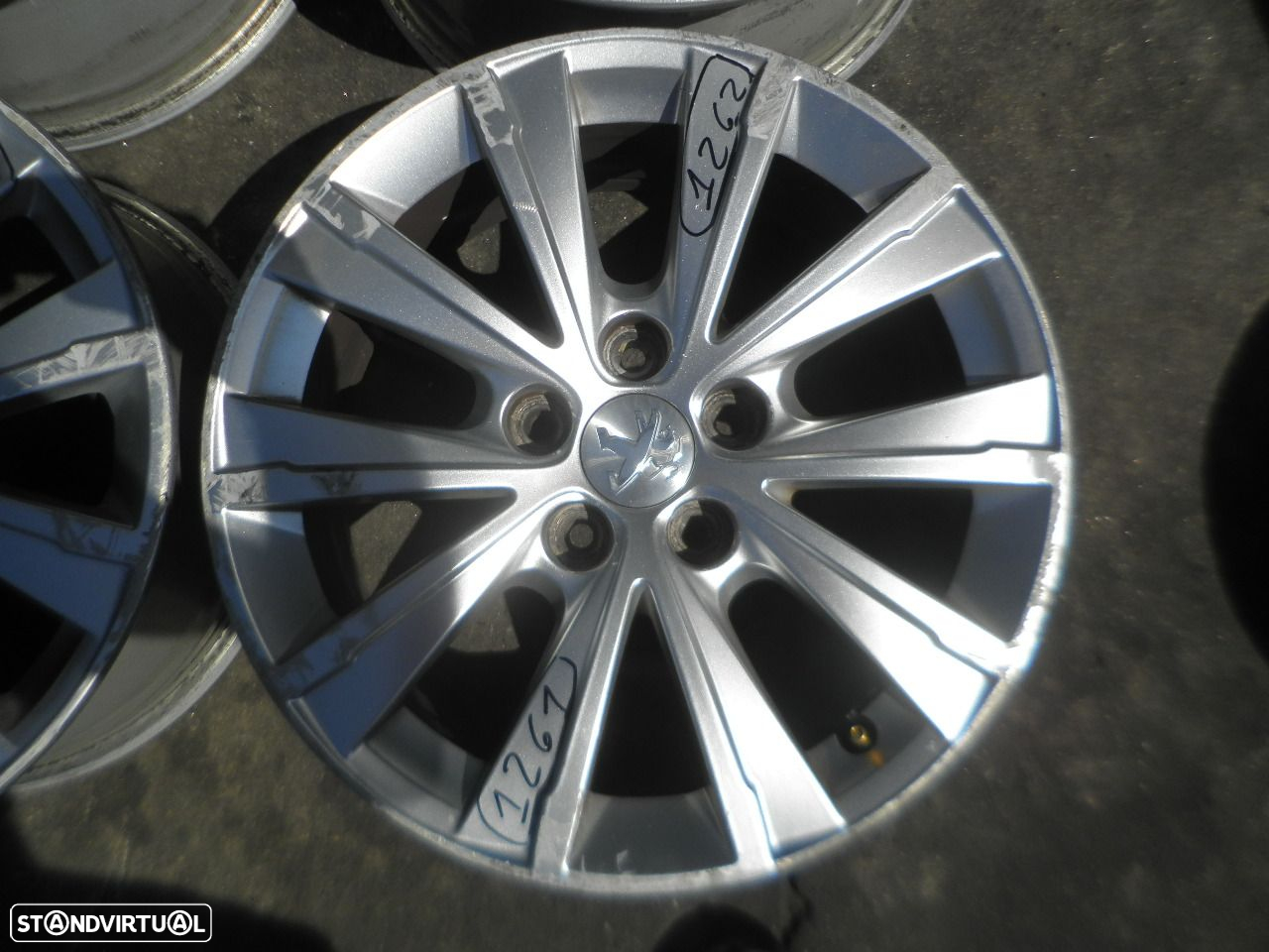 Jogo De Jantes Jgjant1262 PEUGEOT 308 2018 1.5 BLUEHDI 131CV 5P CINZA ET44 7X16 5X108 64.5MM - 2