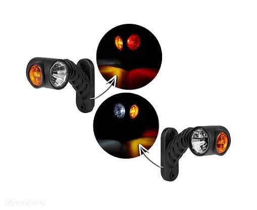 Lampy obrysowe na wysięgniku ukośnym, krótkim LD 2180 2181 Graphite - 1