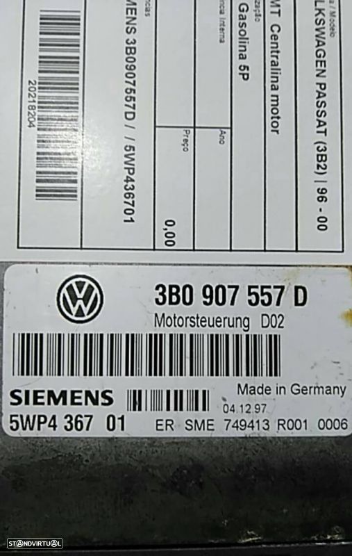 Centralina Motor Volkswagen Passat (3B2) - 1