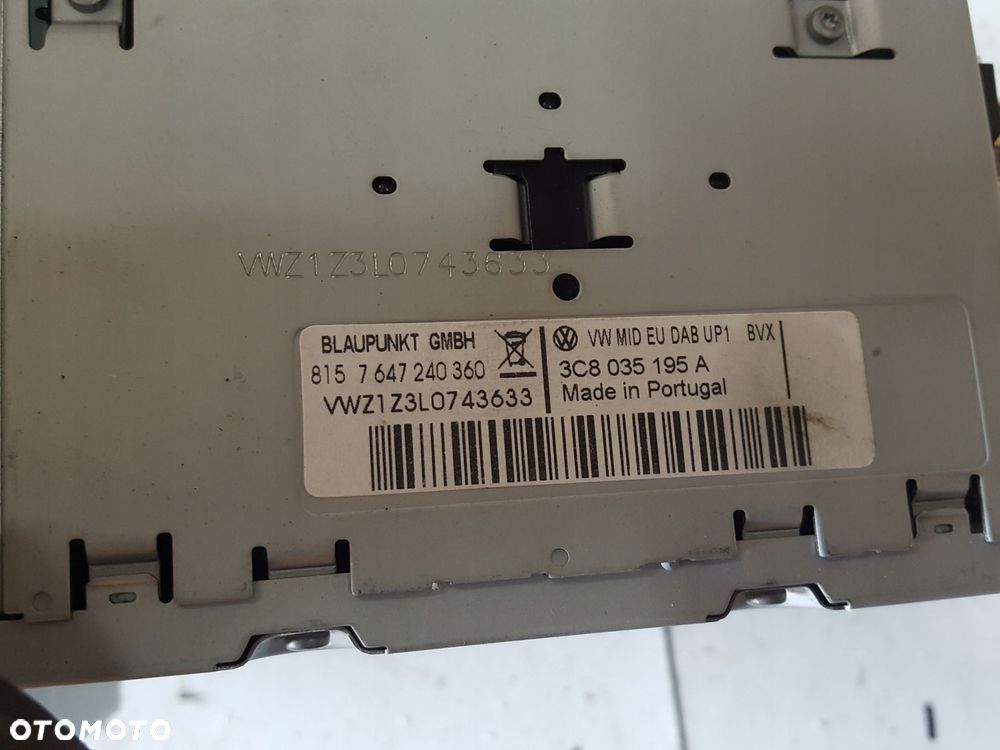 VW TIGUAN I 5N 06-15r RADIO CD RADIODTWARZACZ 3C8035195A - 3