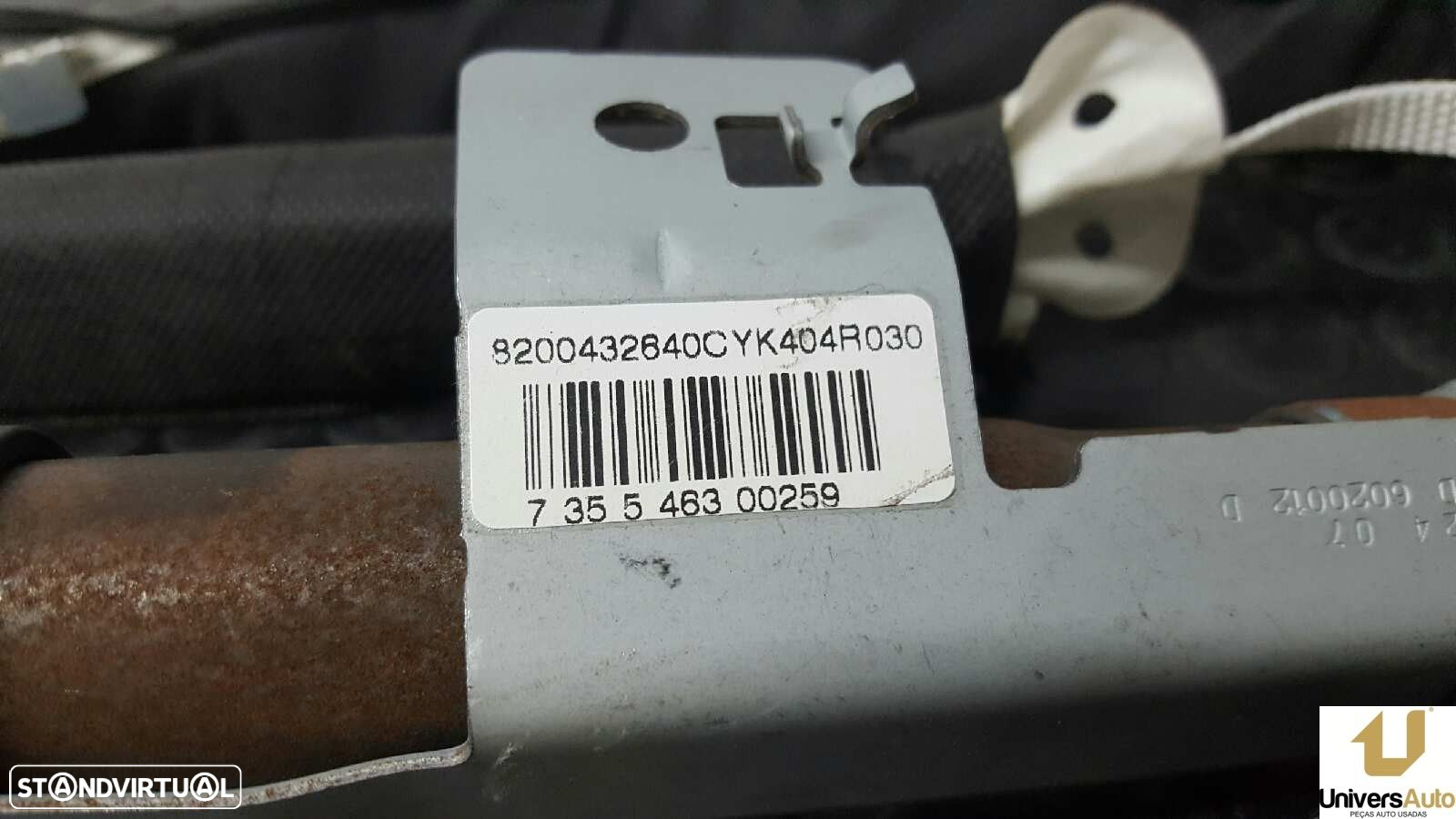 AIRBAG CORTINA FRENTE DIREITO RENAULT MEGANE II BERLINA 3P GT - 4