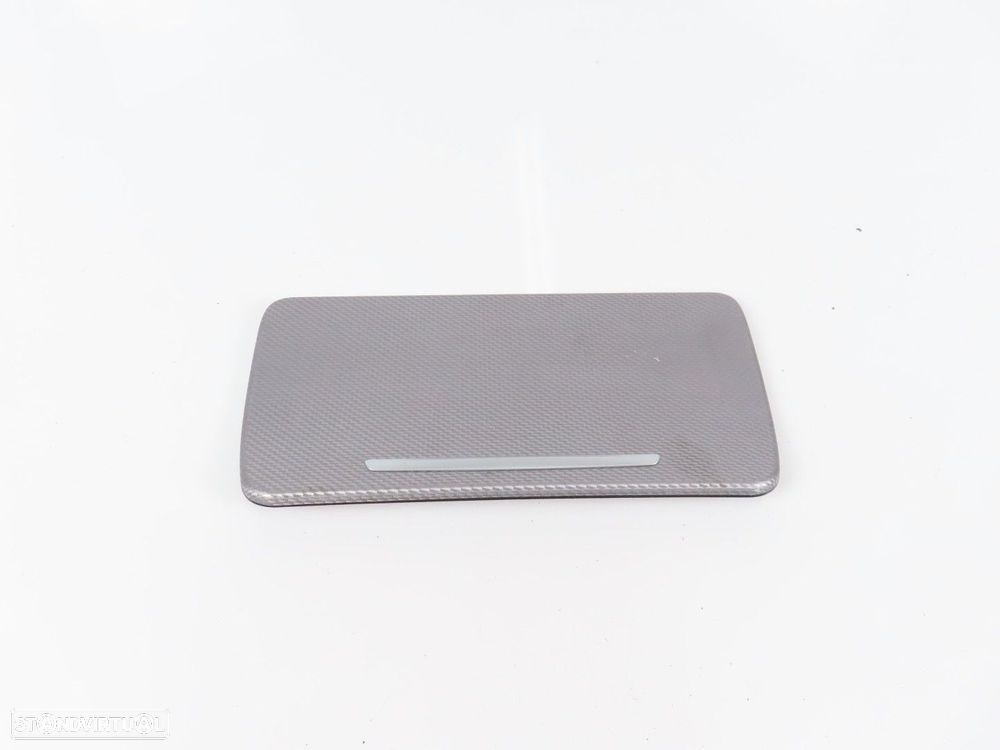 Friso de suporte de copos do Painel em Alumínio Hexagon Seminovo/ Original BMW 5... - 1