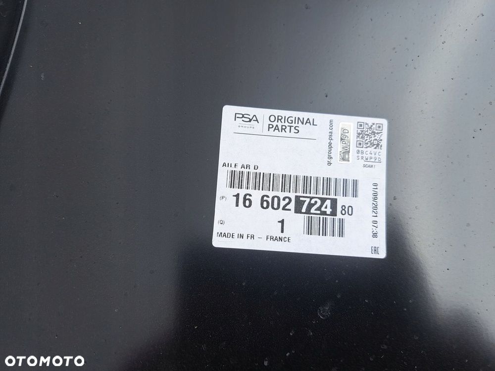 BŁOTNIK TYLNY TYŁ PRAWY PEUGEOT 208 II GT - 3