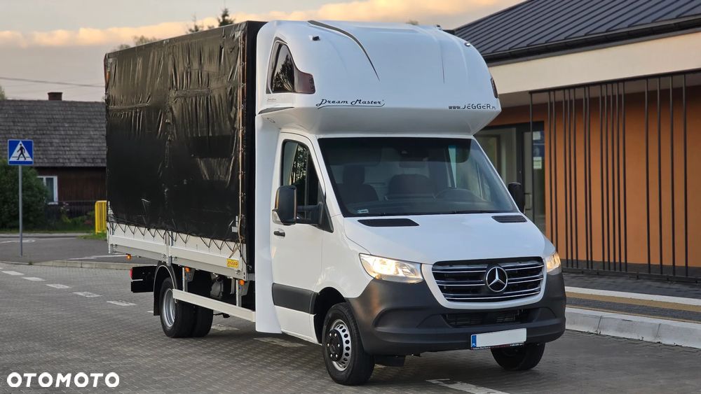 Mercedes-Benz SPRINTER 519 CDI 907❗❗3.0 190 KM V6 / MANUAL / PLANDEKA 10 PALET / PODNOSZONY DACH / BLIŹNIAKI / ZABUDOWA JEGGER / PODUSZKI PNEUMATYCZNE / SYPIALKA / SALON POLSKA ❗❗ - 24