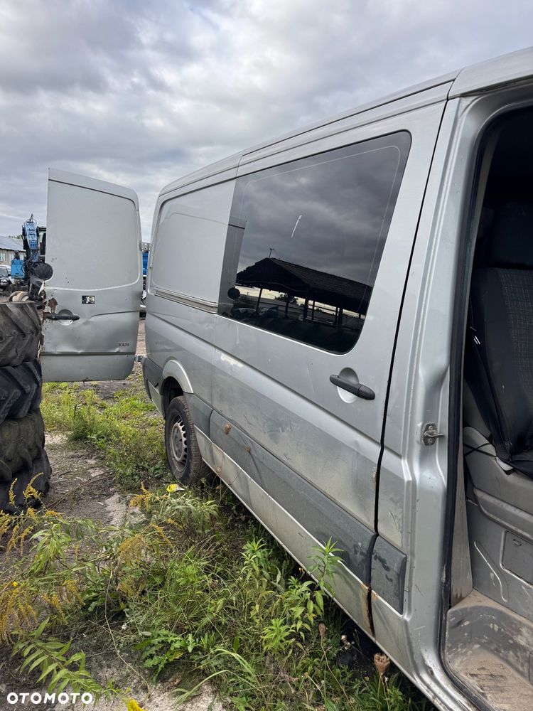 Volkswagen Crafter drzwi boczne tylnie niskie boczne prawe lewe z szybą srebrne srebrny - 14