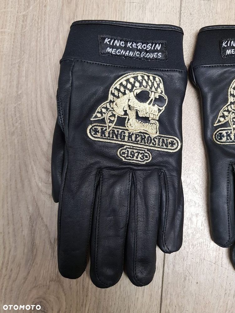 Rękawiczki skórzane na Motocykl Skuter King Kerosin Rozmiar L - 2