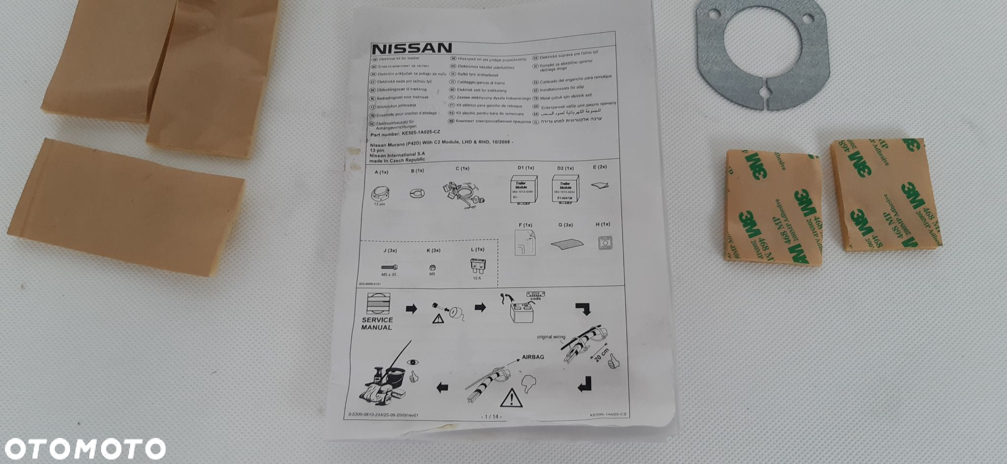 NISSAN MURANO WIĄZKA INSTALACJA HAKA HOLONICZEGO KE505-1A025-CZ - 6