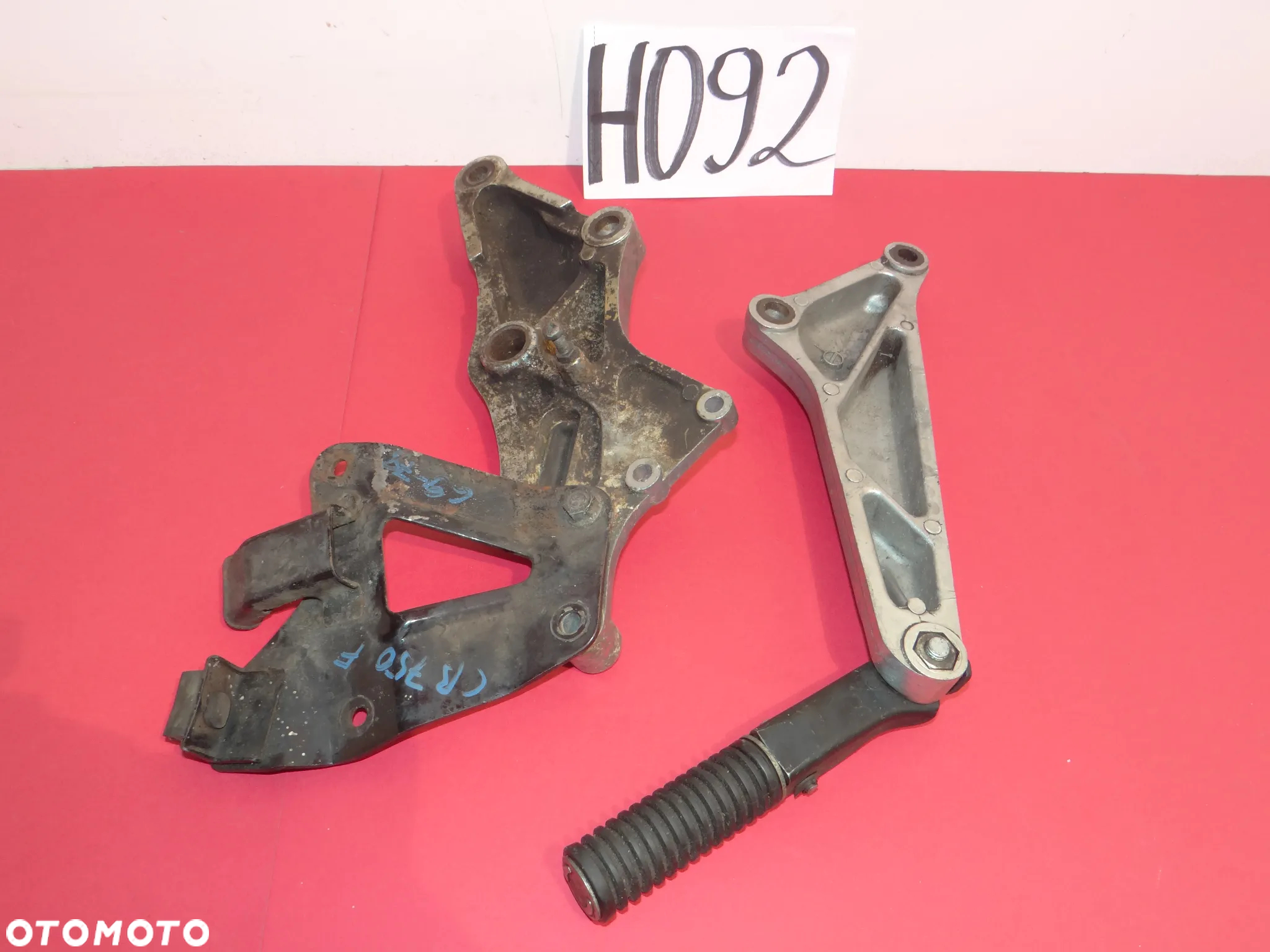 HONDA CB 750 F SUPER SPORT FOUR 77-78 r. MOCOWANIA PODNÓŻKÓW  PASAŻERA SET MOCOWANIE WYDECHU H092 - 8