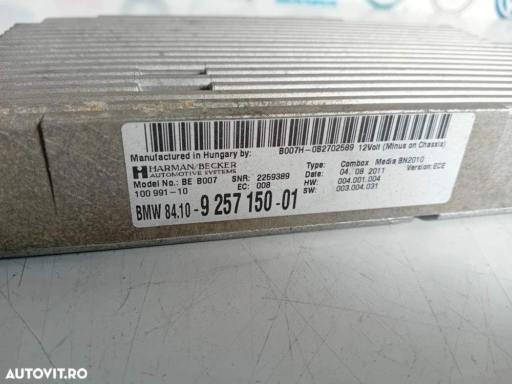 Modul Bluetooth Combox Bmw X3 F25 F10 F11 An 2010-2015 Cod 9257150 - 7