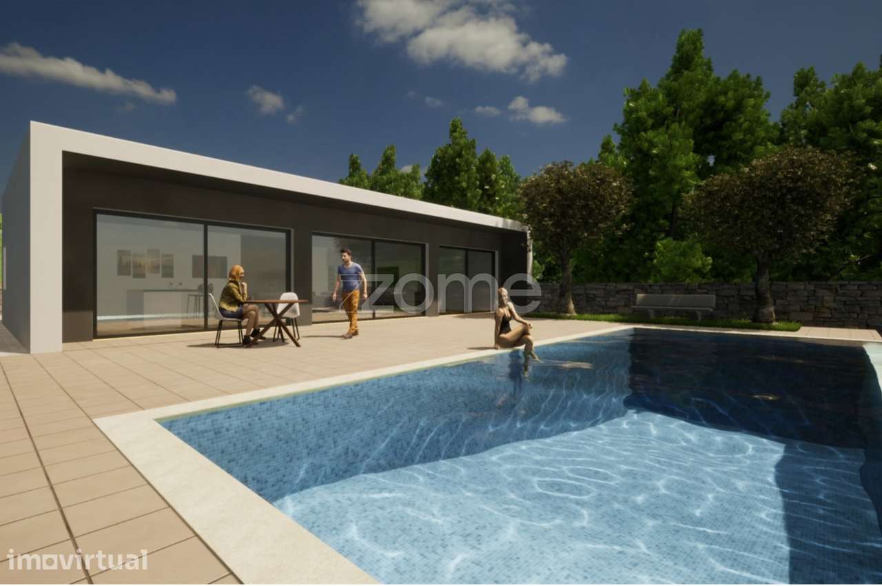Moradia Térrea Moderna com Piscina Infinita | Alvaiázere - Grande imagem: 2/10