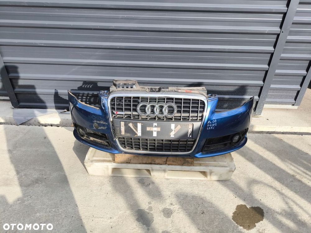 ZDERZAK PRZÓD KOMPLETNY AUDI A4 B7 S LINE LZ5C DO POPRAWEK ! - 1