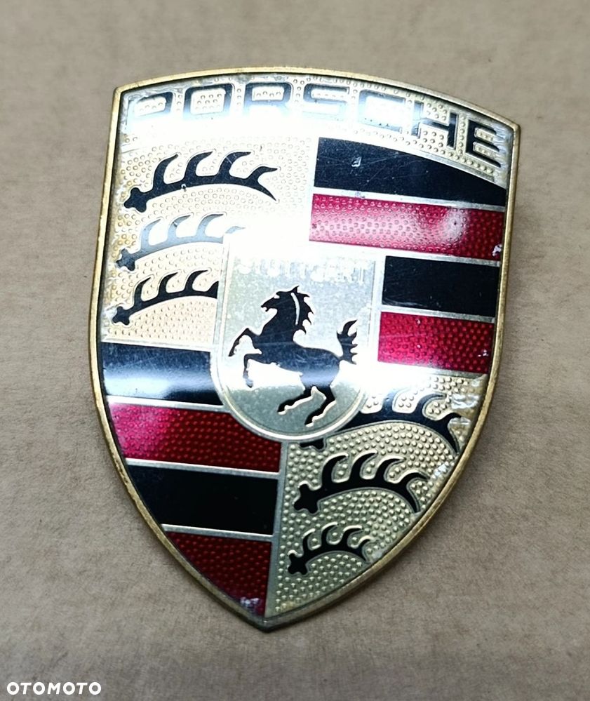 Cayenne I znaczek emblemat zderzaka przód oryginał Panamera GTS Porsche - 2