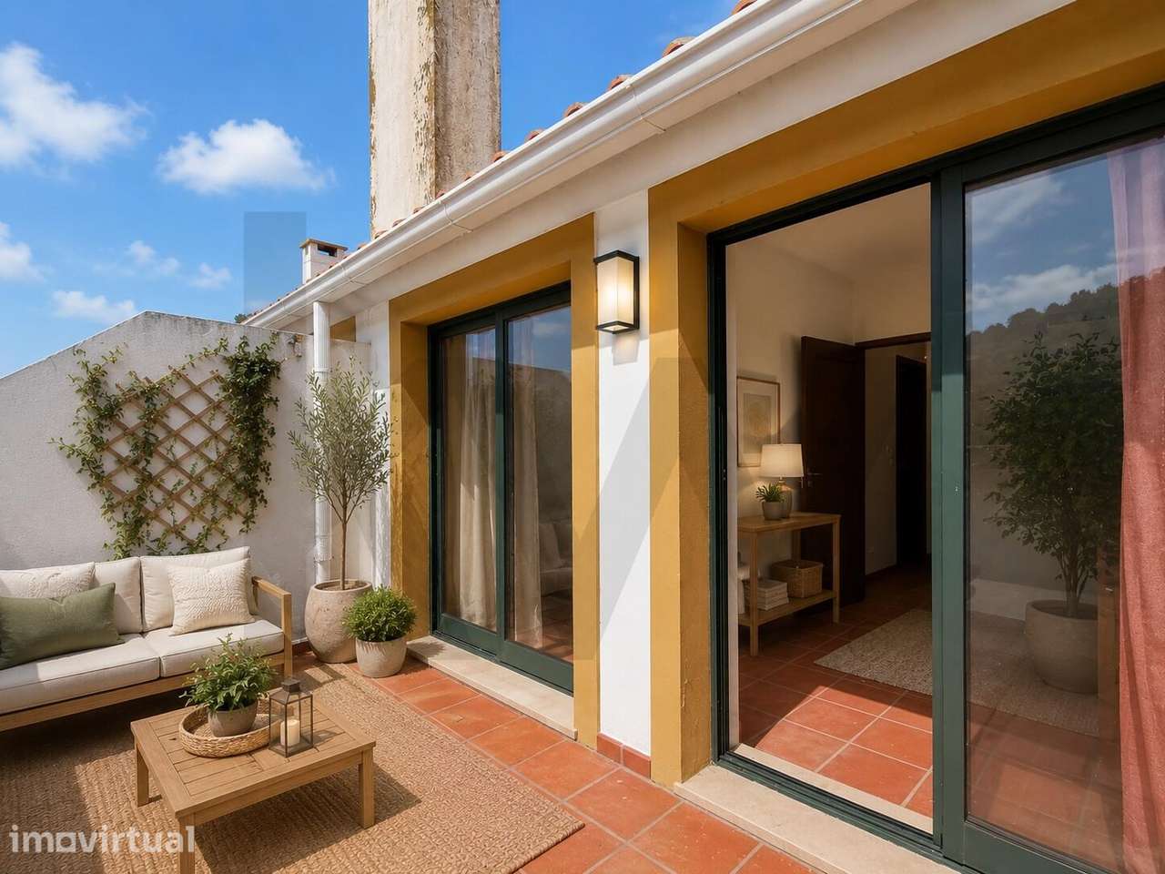 Apartamento T2 Duplex com Mezzanine e Vista Panorâmica sobre o Rio Tej - Grande imagem: 3/26