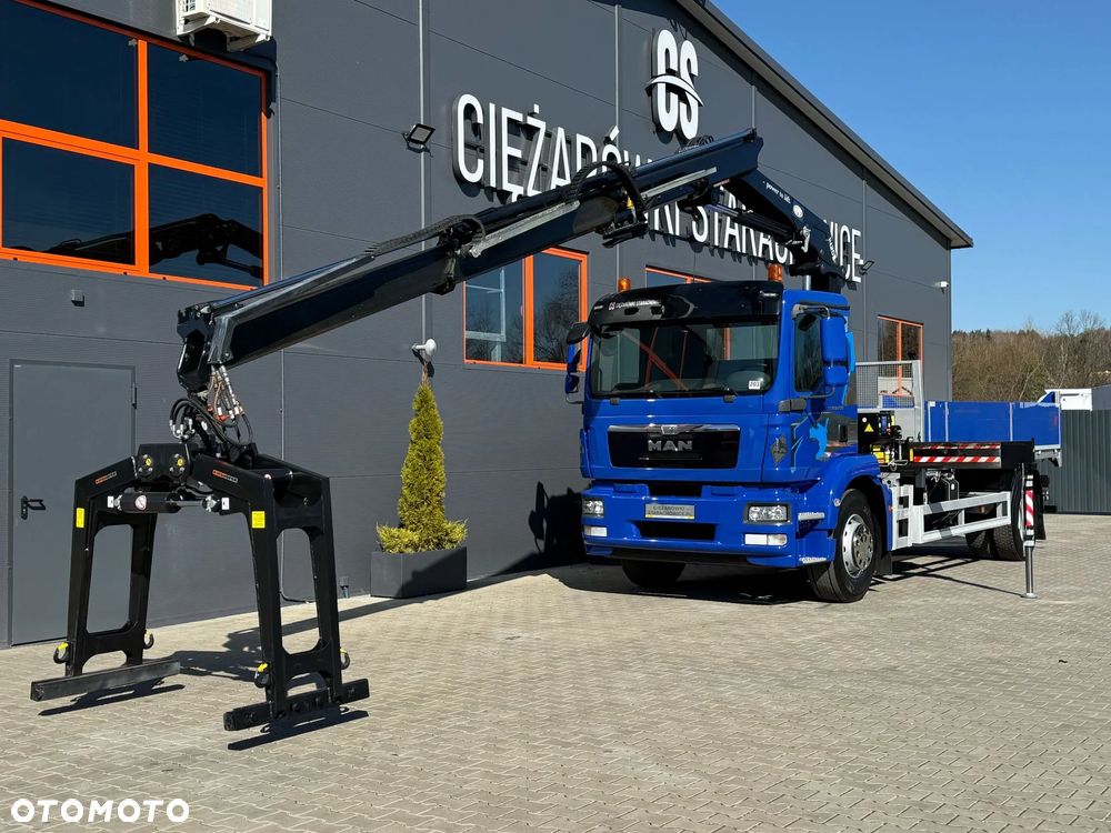 MAN TGM TGL TGS 18.250 // wywrotka // skrzynia // HDS HMF z pilotem // 4x2 // budowlanka // kiper wywrot żuraw dzwig kran crane - 16