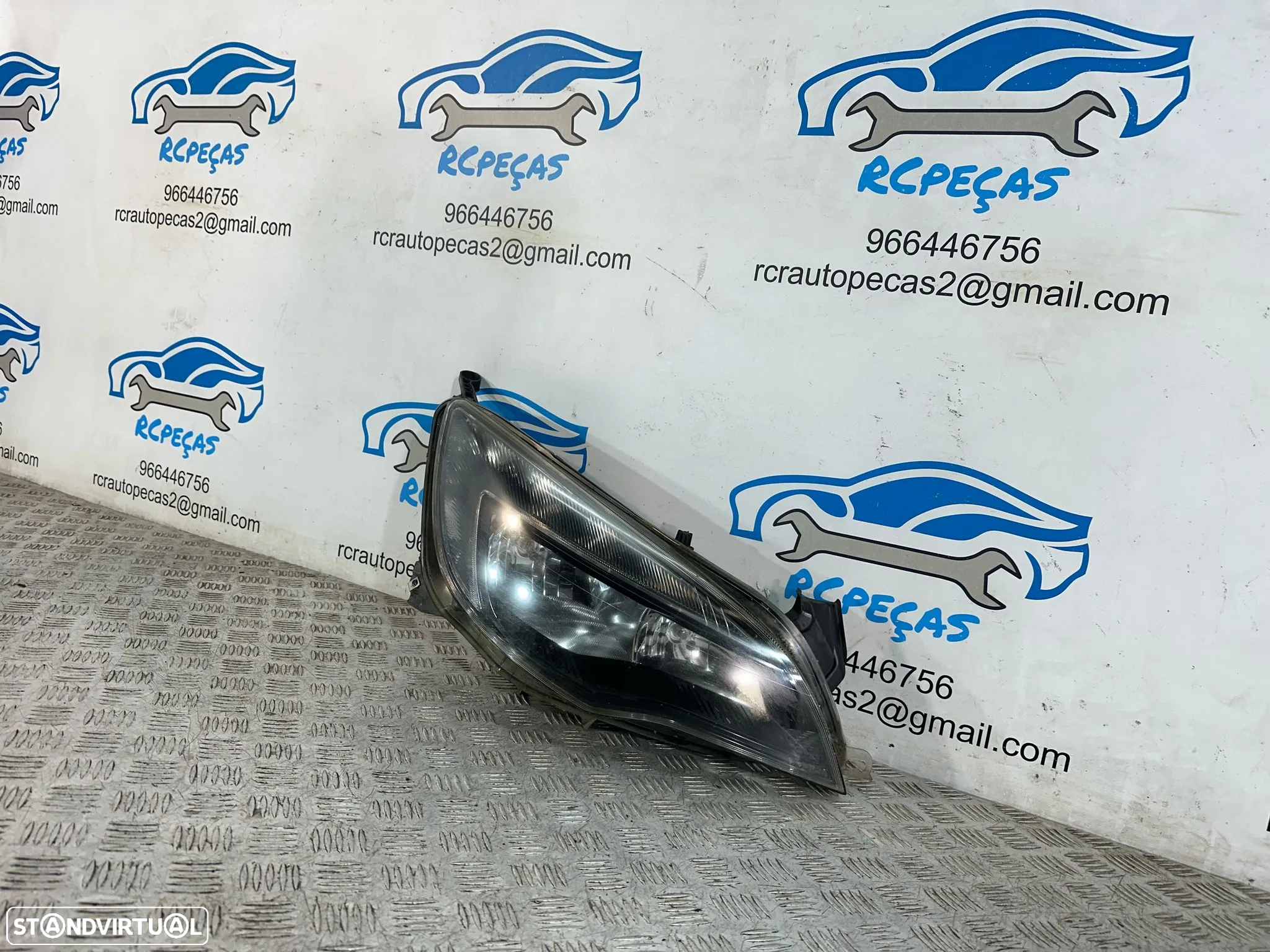 .Conjunto Oticas Farois Frontal Frente Esquerda Direita Halogenio Original GM Opel Astra J 1LG010011-17 1LG010011-18 - 7