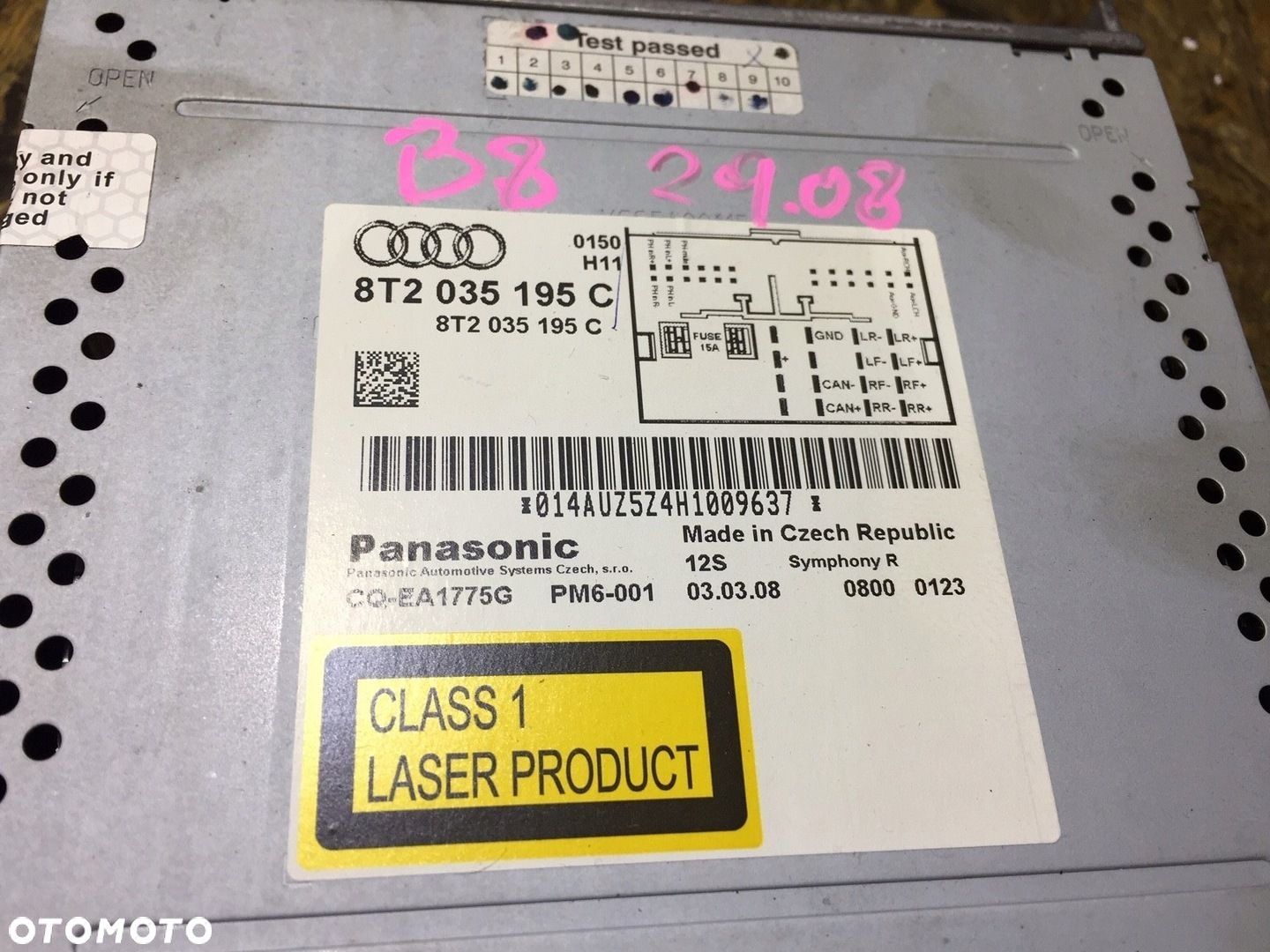 AUDI A4 B8 A5 8T RADIO SYMPHONY 8T2035195C - 3