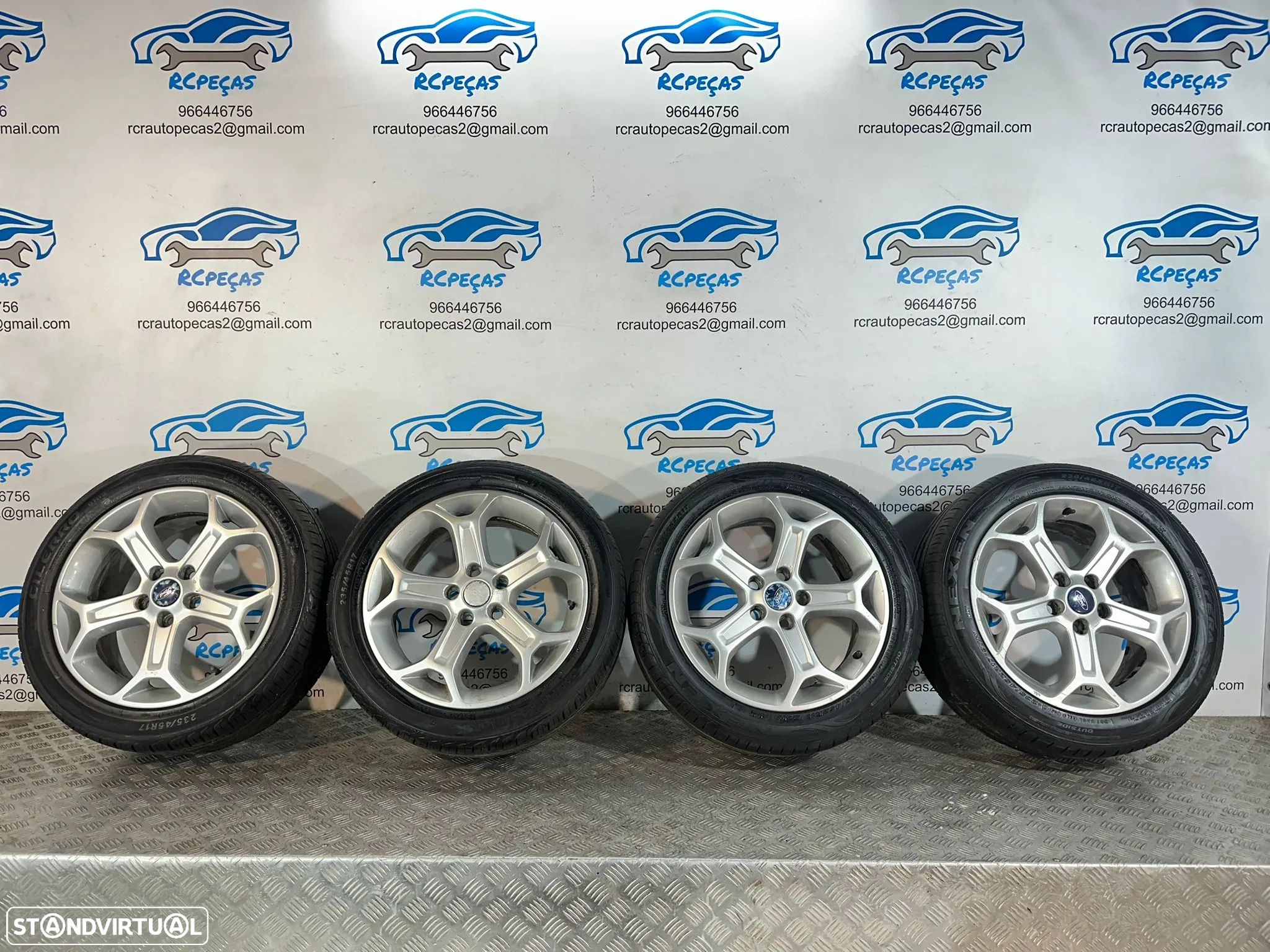 .Conjunto Jantes 17 Originais Ford 7S7J-1007-AA 5x108 7.5J ET55 - 2