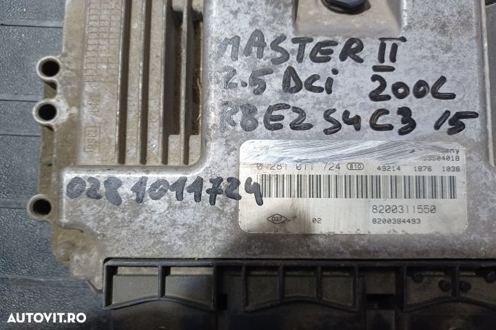Calculator motor ECU 0281011724 - 2.5 DCI  0281011724 - 2.5 DCI Renau - 4