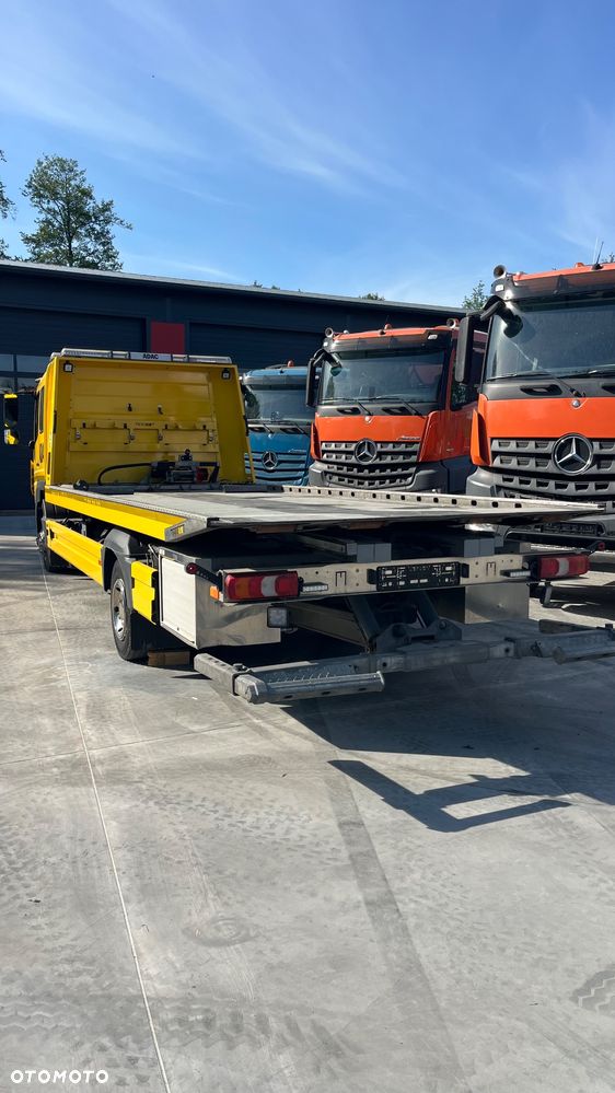 Mercedes-Benz Atego 1224 Pomoc Drogowa Podwójna Kabina Stalowa Platforma Ocynkowana Zjeżdżana Podnośnik Magoot Auto Pomoc Holownik Laweta - 7