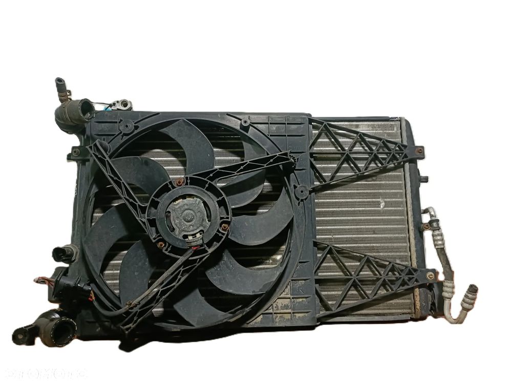 SKODA FABIA II 07-14 1,4 B komplet chłodnic 6Q0820411K + wentylator * - 6