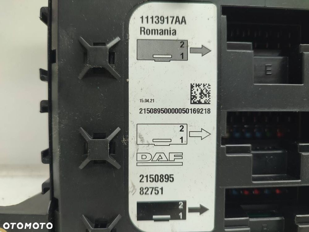 PANEL SKRZYNKA BEZPIECZNIKÓW 2150895 DAF XF 106 EURO 6 2021 - 3