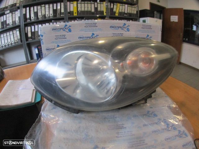 Farol Far1658 RENAULT TWINGO 2 FASE 1 2007 1.2I 75CV 3P CINZA ESQ H4 ORIGINAL HELLA Apoios Danificados - 1
