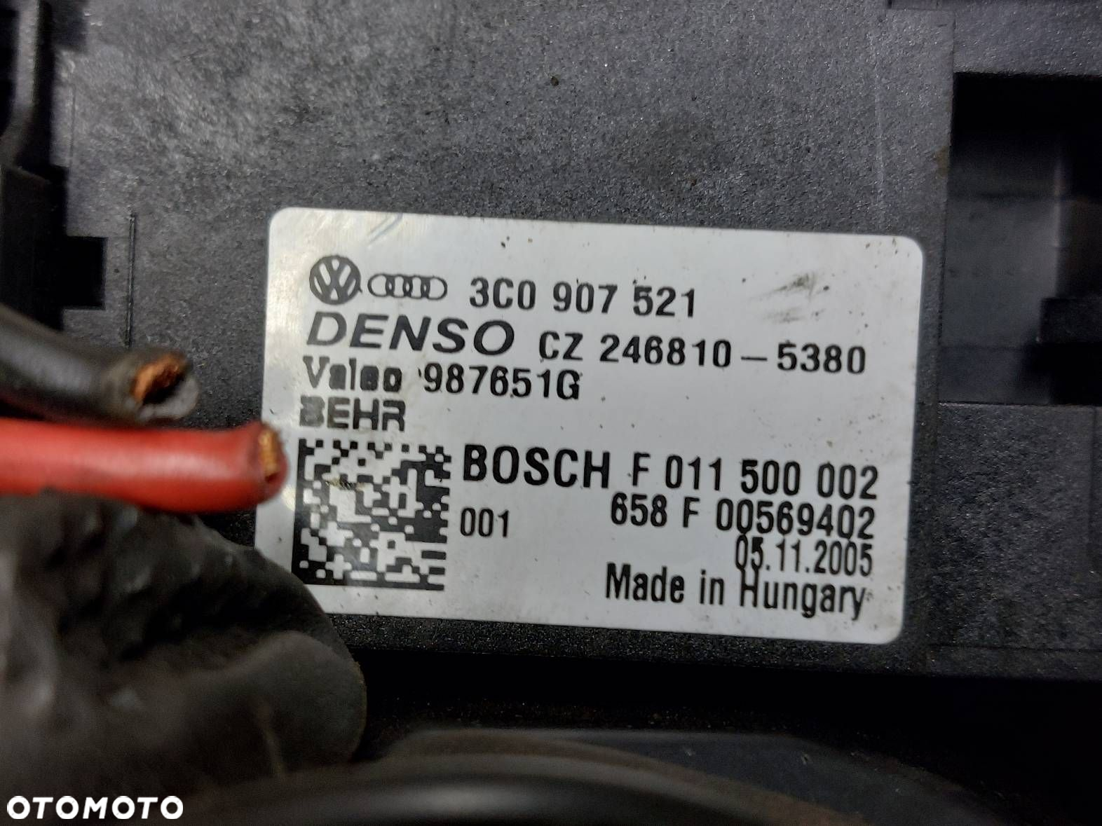 DMUCHAWA WENTYLATOR NAWIEWU LEON II 1.9 TDI 1K1820015D 3C0907521 - 6