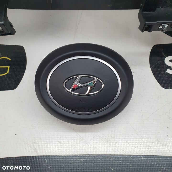 ELANTRA VII 7 DESKA ROZDZIELCZA KONSOLA KOKPIT PULPIT PODUSZKI AIRBAG AIR BAG PASY KIT SET - 6