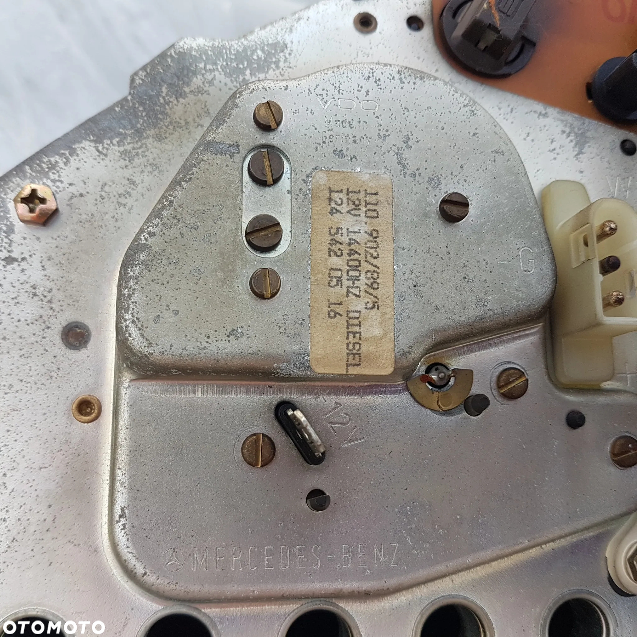 licznik obrotomierz zegary wskażnik paliwa zegarek mercedes benz w124 124 oryginał benzyna 1245427469 diesel 1245427006 - 5