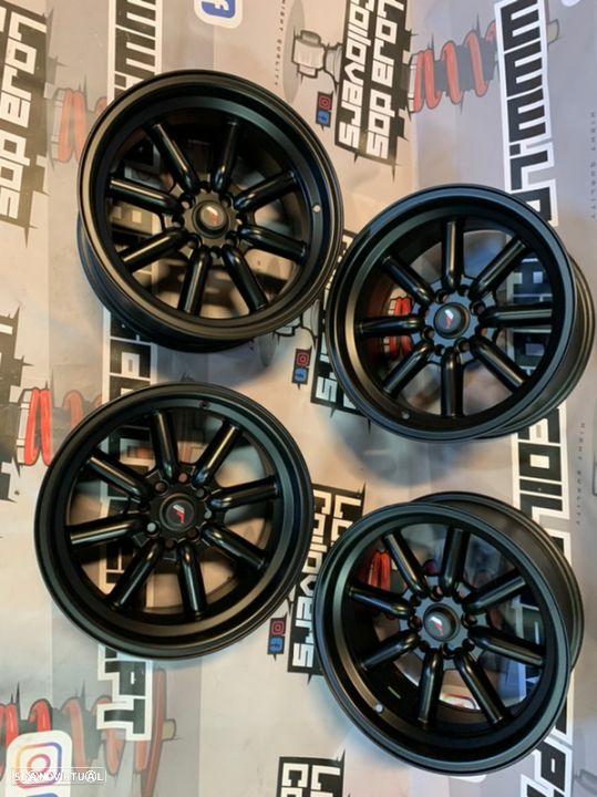 Japan Racing JR19 15x8 4x100/114 Matt Black - 5