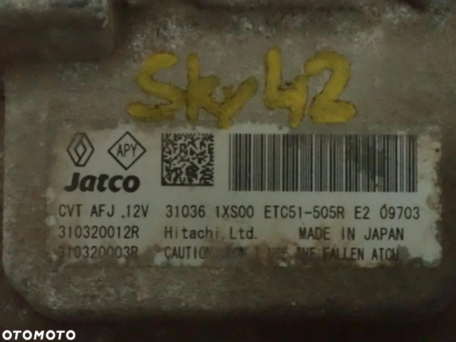 RENAULT SCENIC III STEROWNIK SKRZYNI BIEGOW 310320003R - 3