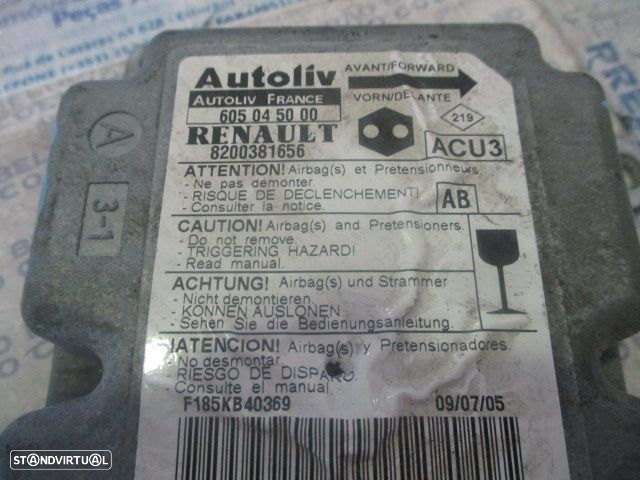 Modulo Airbag 8200381656 RENAULT KANGOO 2005 - 2