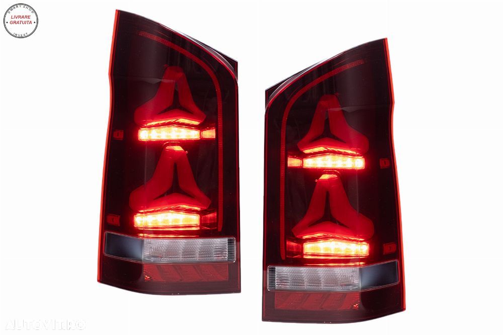 Stopuri LED Mercedes V-Class W447 (2014-2024) modelele cu o Usa Spate Semnal Dinam- livrare gratuita - 13