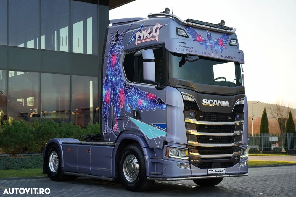 Scania S 580 / V8 / EDIȚIE LIMITATĂ ORIGINALĂ / NR. 010 / RETARDER / I-PARK COOL / AER COMPLET MATIC / PIELE / EXPRESS / - 4