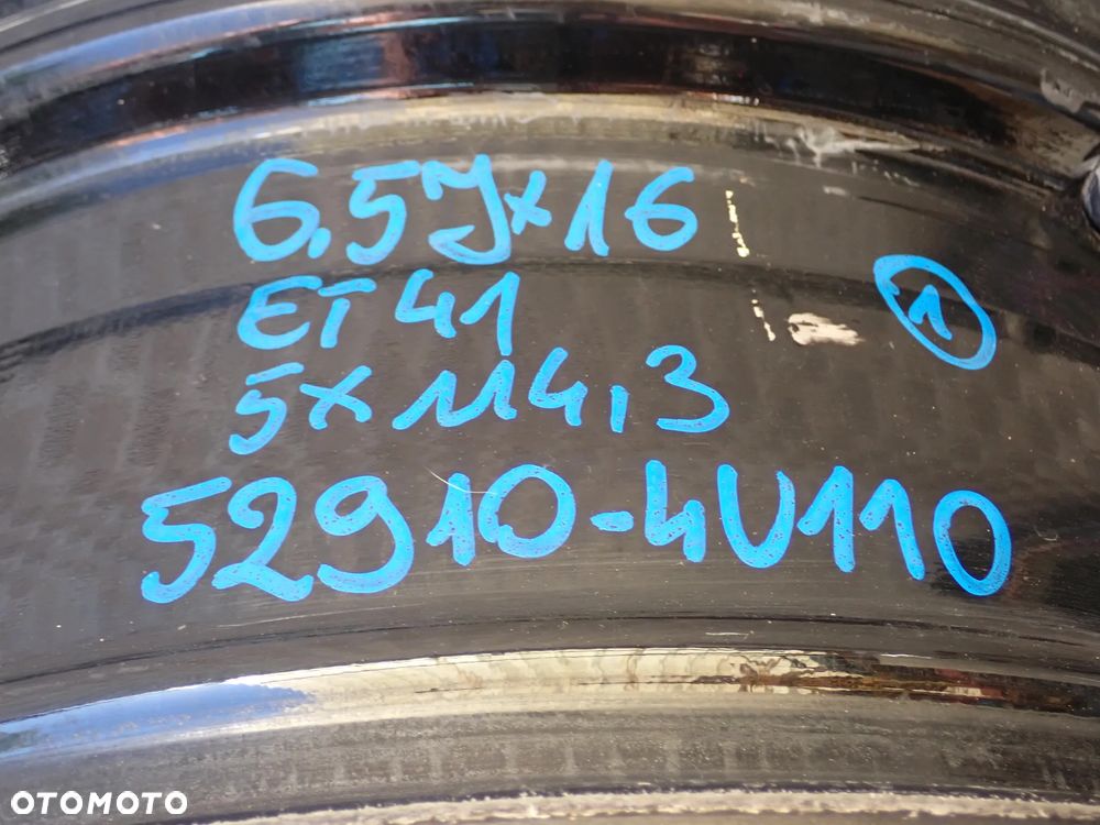 FELGA ALUMINIOWA KIA 6,5JX16 ET 41 5X114,3 52910-4U110 DOSTĘPNE 2 SZTUKI - 4