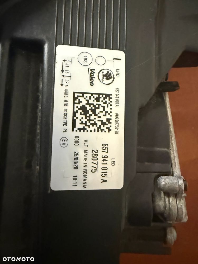 REFLEKTOR LEWY SKODA SCALA FULL LED VALEO 657941015A - 4