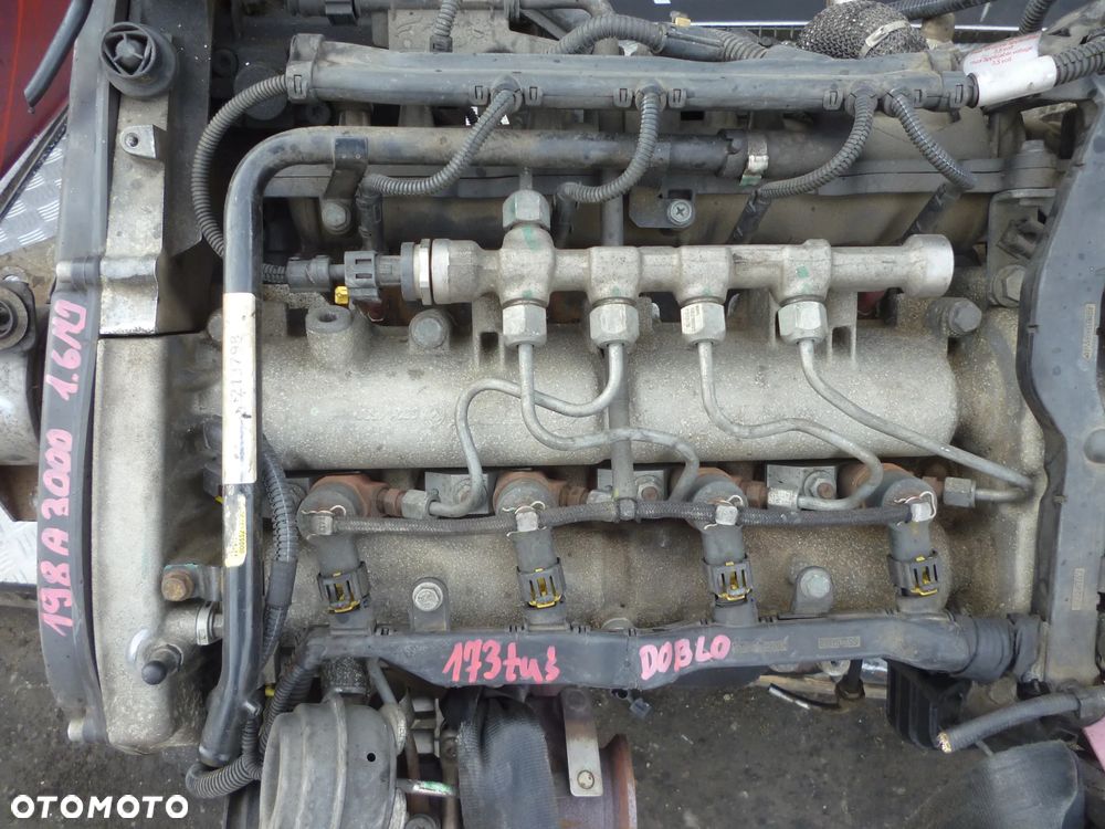 SILNIK KOMPLETNY FIAT DOBLO II 12r. 1.6 JTD 198A3000 173 TYS - 2