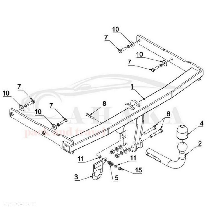 Hak Holowniczy Odkręcany Do Audi A6 C7 Avant Kombi 2014-2018 - 5