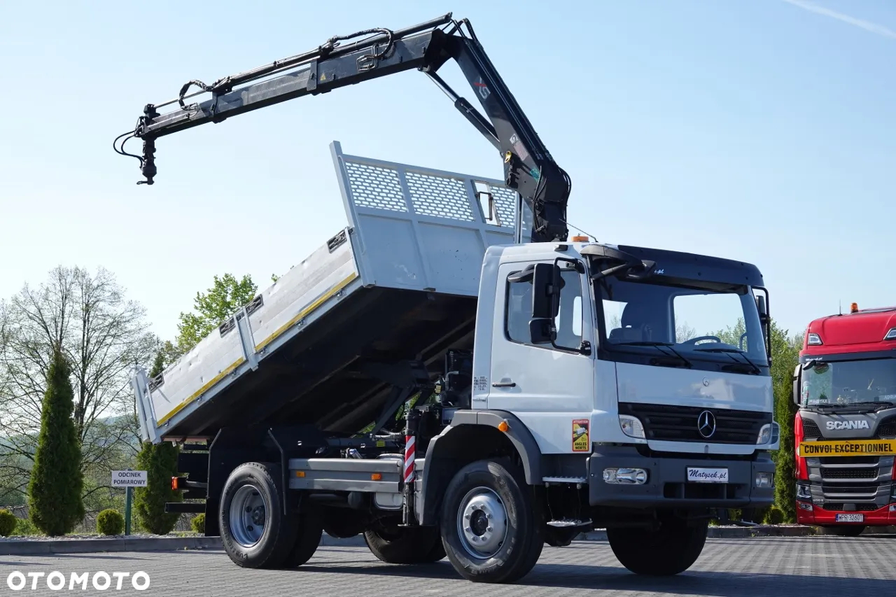 Mercedes-Benz ATEGO 16.24 / 4X4 / WYWROTKA + HDS HIAB 111 BS-2  / PILOT /  ROTATOR /MANUAL - 2
