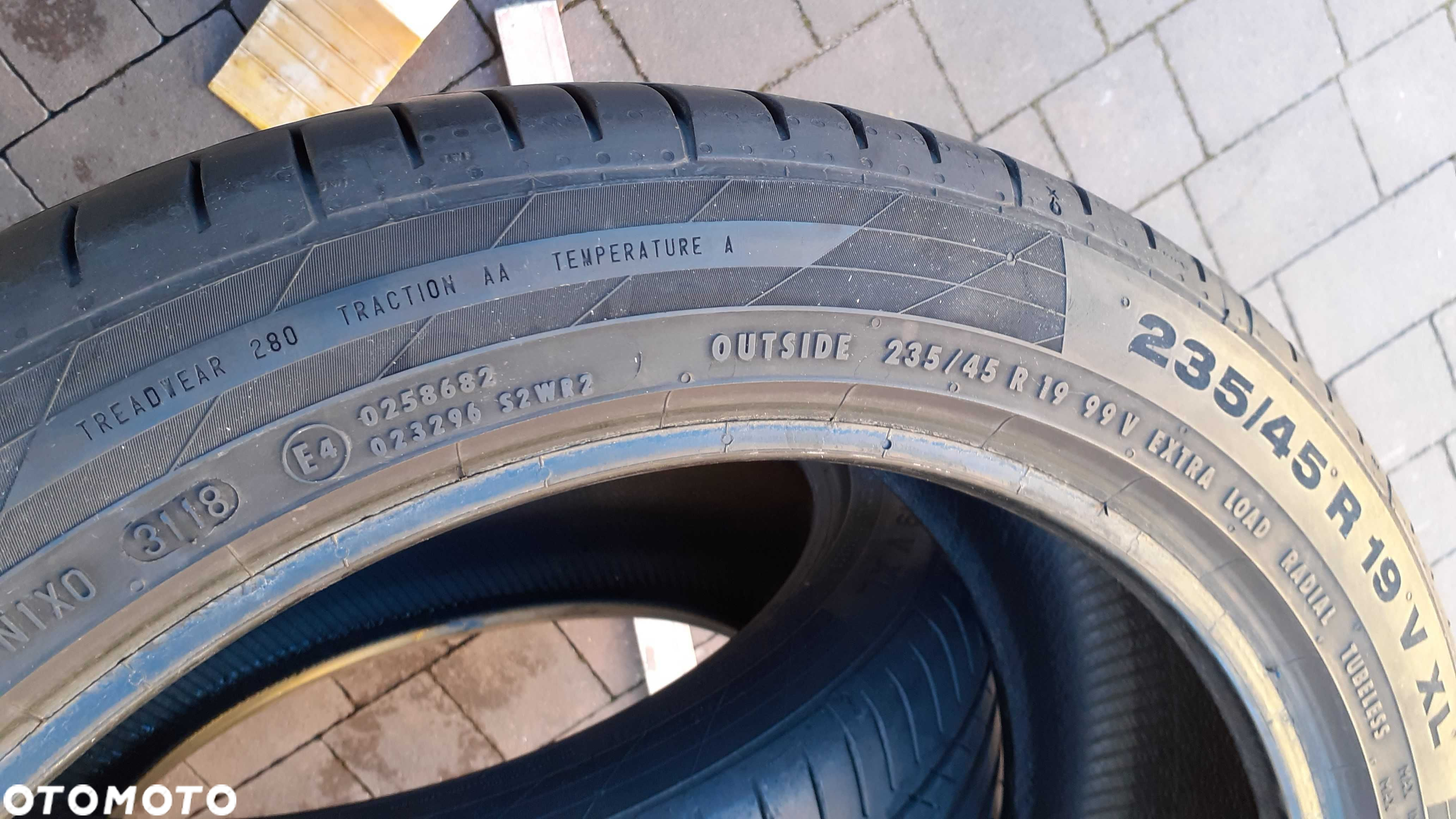 Opony 2x CONTINENTAL Sport Contact 5 235/45R19 99V 6-6,5 mm, 2018r. - 4
