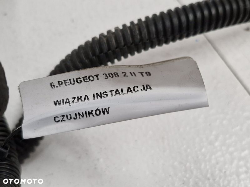 peugeot 308 ii t9 wiązka instalacja czujników parkowania pdc tył tylna 1208040x - 8