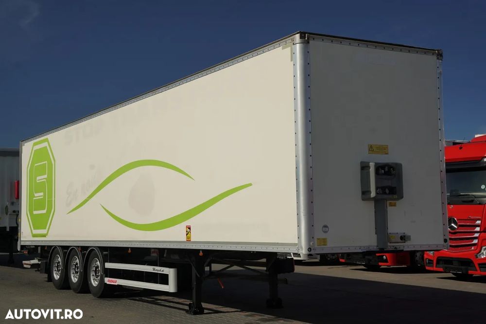 Fruehauf ONTAINER / DHOLLANDIA LIFT / 2x AXE RIDICATIVE / PODEA RESISTENTĂ / SAF / OBLOANĂ RULANTĂ - 1