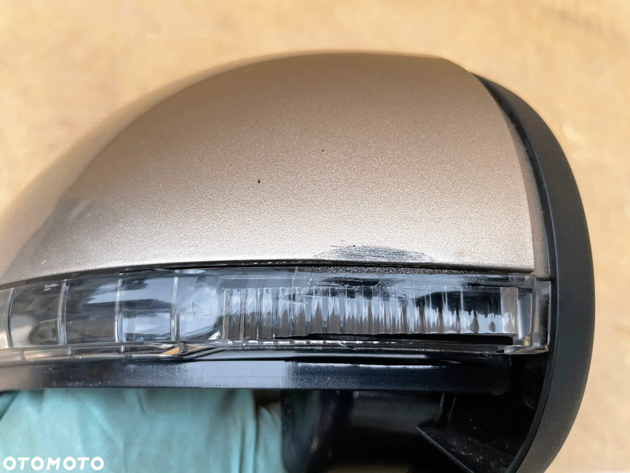 VW TOUAREG II 7P 7P6 OBUDOWA LUSTERKA ORYGINALNA PRZEDNIA LEWA NAKŁADKA KIERUNEK A2126437 A2126435 A2125405 - 6