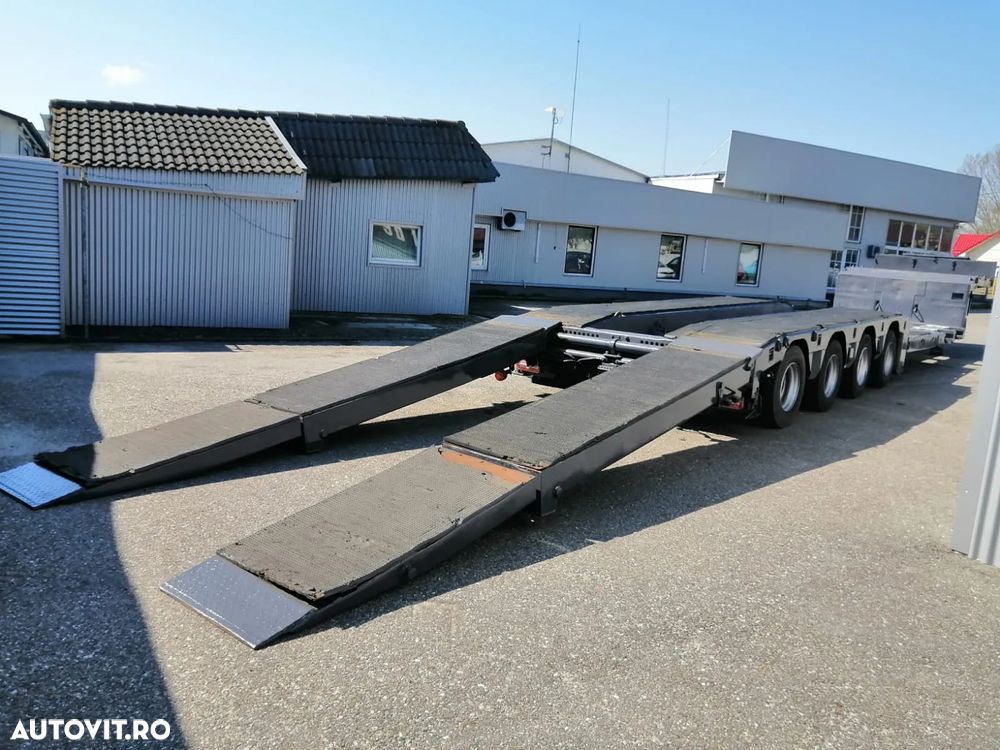 Langendorf Trailer-Tiefbett, 4 Axe, 59 to, extensie, TOP !!! - 7