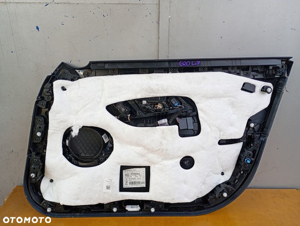 boczek drzwi lewy przód skóra tapicerka panel szyb bmw 3 g20 g21 europa - 8