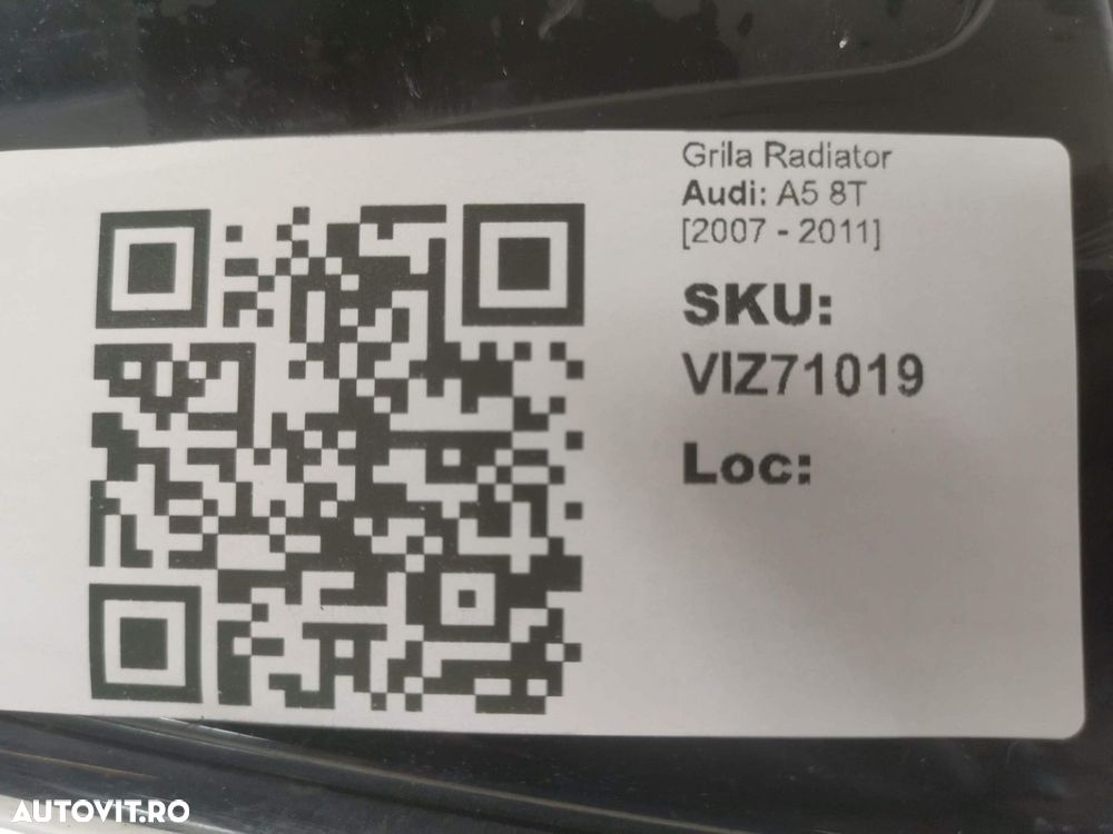 Grila Radiator Audi A5 8T 2007 2008 2009 2010 2011 S-Line Originala In - 8